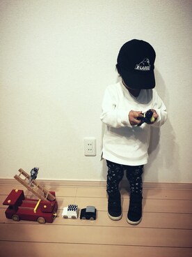 re_riさん（キッズ・90cm）の秋コーディネート