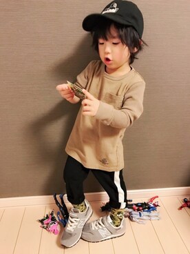 re_riさん（キッズ・90cm）の冬コーディネート