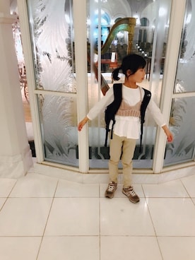 「アイテム（その他トップス）」を使った、re_riさん（キッズ・120cm）の春コーディネート