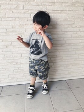 re_riさん（キッズ・100cm）の夏コーディネート