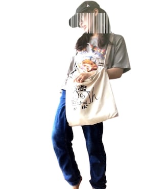「ADER error」｜「アイテム（キャップ）」を使った、一葉 テイ(ﾋﾄﾊ ﾃｲ)さん（レディース・155cm）の夏コーディネート