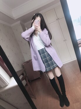 「可爱」｜syl喂呀さん（レディース・170cm）の冬コーディネート