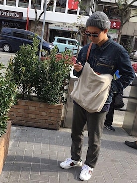 「MARINEDAY（マリンデイ）のアイテム」を使った、tknRさん（メンズ・170cm）の冬コーディネート