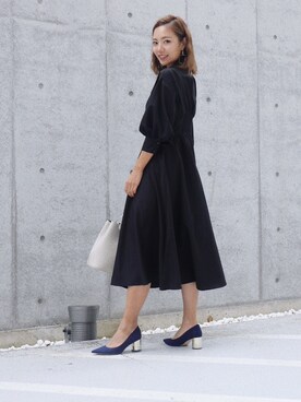 「アイテム（シャツワンピース）」を使った、Natsumi Asariさん（レディース・166cm・20代）の秋コーディネート