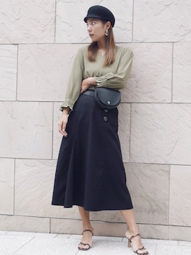 Natsumi Asariさん（レディース・166cm）の秋コーディネート