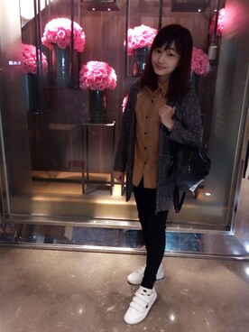 「SPAO（スパオ）のアイテム（その他アウター）」を使った、Ms.Dora さん（レディース・156cm）の春コーディネート