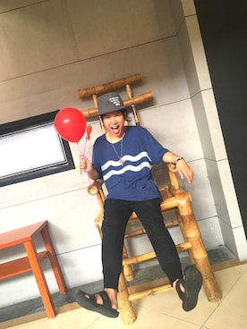「Saturdays NYC（サタデーズ ニューヨークシティ ）のアイテム（その他）」を使った、石宇凡Starさん（メンズ・175cm）の夏コーディネート