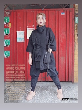 「pants」｜「アイテム（ジャケット/アウター）」を使った、MIXDO さん（レディース・163cm）の夏コーディネート