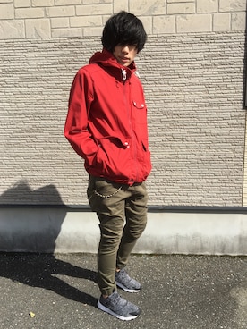 「H&M（エイチ・アンド・エム）のアイテム（ジャケット/アウター）」を使った、つばささん（メンズ・180cm・20代）の秋コーディネート