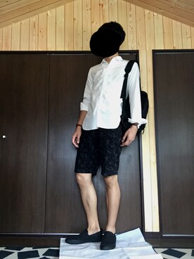 「ダニエルウェリントン」｜「アイテム（スリッポン）」を使った、yumaさん（メンズ・178cm）の夏コーディネート