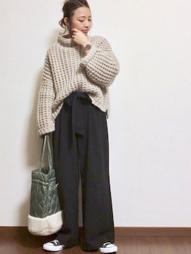 ayuMi◡̈さん（レディース・152cm）の冬コーディネート