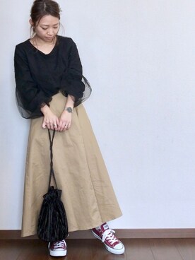 「Daniel Wellington（ダニエルウェリントン）の販売終了クラシックペティット アッシュフィールド32mm（アナログ腕時計）」を使った、ayuMi◡̈さん（レディース・152cm）の冬コーディネート