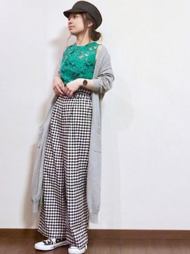 「Daniel Wellington（ダニエルウェリントン）の販売終了クラシックペティット アッシュフィールド32mm（アナログ腕時計）」を使った、ayuMi◡̈さん（レディース・152cm）の春コーディネート