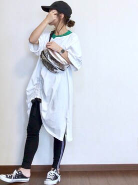 「Daniel Wellington（ダニエルウェリントン）の販売終了クラシックペティット アッシュフィールド32mm（アナログ腕時計）」を使った、ayuMi◡̈さん（レディース・152cm）の春コーディネート