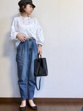 「Daniel Wellington（ダニエルウェリントン）の販売終了クラシックペティット アッシュフィールド32mm（アナログ腕時計）」を使った、ayuMi◡̈さん（レディース・152cm）の春コーディネート