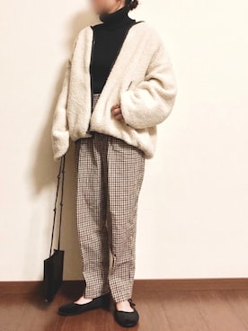 「SVEC（シュベック）のカンフーシューズ kung fu Shoes / ストラップパンプス（バレエシューズ）」を使った、ayuMi◡̈さん（レディース・152cm）の秋コーディネート