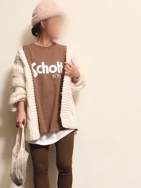 「PHILIPPE AUDIBERT（フィリップ オーディベール）の【WEB限定】PHILIPPE AUDIBERT（フィリップオーディベール）サークルリング  / 指輪（リング）」を使った、ayuMi◡̈さん（レディース・152cm）の冬コーディネート