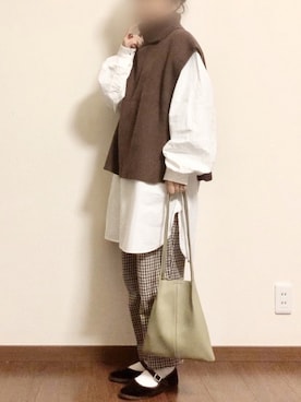 「カンフーシューズ」｜ayuMi◡̈さん（レディース・152cm）の冬コーディネート