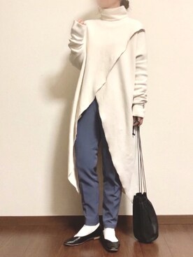 「PHILIPPE AUDIBERT（フィリップ オーディベール）の【WEB限定】PHILIPPE AUDIBERT（フィリップオーディベール）サークルリング  / 指輪（リング）」を使った、ayuMi◡̈さん（レディース・152cm）の冬コーディネート