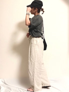サウザンドマイル 別注 ナイロンモックネック フレンチスリーブ ワンピース THOUSAND MILE × FREAK'S STORE/サウザンドマイル 別注ナイロン