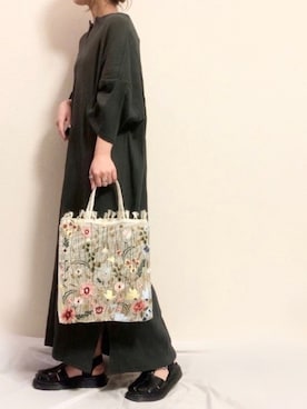 「PHILIPPE AUDIBERT（フィリップ オーディベール）の【WEB限定】PHILIPPE AUDIBERT（フィリップオーディベール）サークルリング  / 指輪（リング）」を使った、ayuMi◡̈さん（レディース・152cm）の春コーディネート