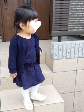 「おさげ」｜「アイテム（その他）」を使った、oshamaさん（キッズ・80cm）の春コーディネート