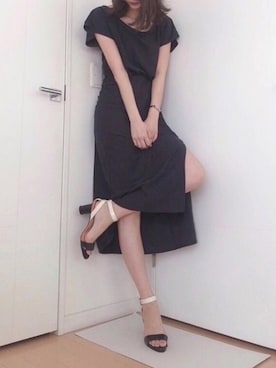「ketty（ケティ）のアイテム（ワンピース）」を使った、たまんさん（レディース・168cm）の夏コーディネート