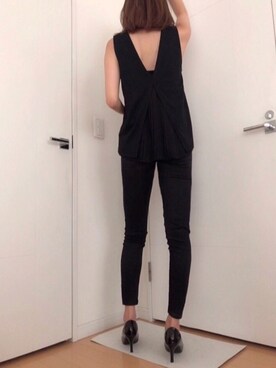 「VICKY（ビッキー）のアイテム（トップス）」を使った、たまんさん（レディース・168cm）の秋コーディネート