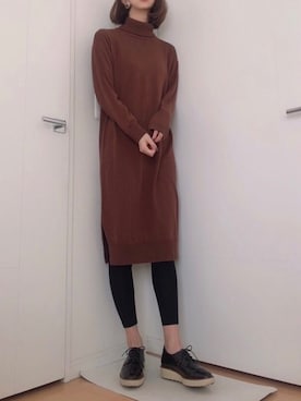 「BARCLAY（バークレー）のアイテム」を使った、たまんさん（レディース・168cm）の冬コーディネート