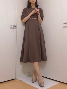「PLST（プラステ）のアイテム（ワンピース/ドレス）」を使った、たまんさん（レディース・168cm）の春コーディネート