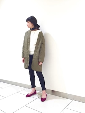「VTOPIA（ユートピア）のアイテム」を使った、たなかさん（レディース・163cm）の秋コーディネート