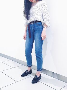「chuu（チュー）のアイテム」を使った、たなかさん（レディース・163cm）の冬コーディネート