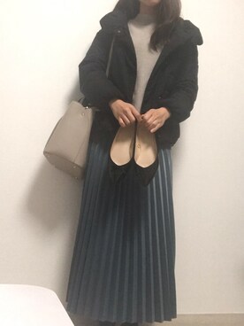 「URBAN RESEARCH Sonny Label（アーバンリサーチサニーレーベル）のアイテム（ダウンジャケット/コート）」を使った、sayaさん（レディース・164cm）の冬コーディネート