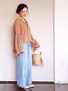 「Fleur（フルール）のアイテム」を使った、陽さん（レディース・156cm）の冬コーディネート