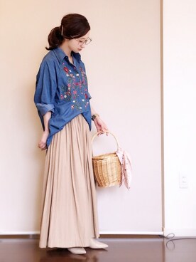 「Marc by Marc Jacobs（マークバイマークジェイコブス）のアイテム（腕時計）」を使った、陽さん（レディース・156cm）の春コーディネート