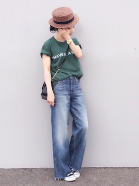 「Marc by Marc Jacobs（マークバイマークジェイコブス）のアイテム（腕時計）」を使った、陽さん（レディース・156cm）の夏コーディネート