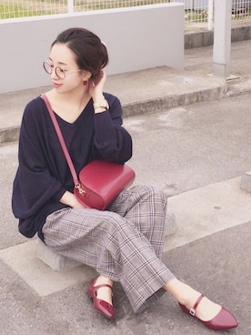 「Marc by Marc Jacobs（マークバイマークジェイコブス）のアイテム（腕時計）」を使った、陽さん（レディース・156cm）の秋コーディネート