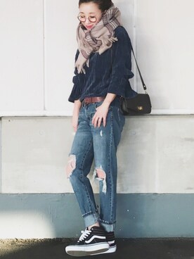 陽さん（レディース・156cm）の秋コーディネート