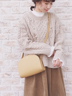 陽さん（レディース・156cm）の冬コーディネート