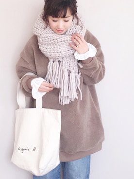 「BONbazaar（ボンバザール）のアイテム」を使った、陽さん（レディース・156cm）の冬コーディネート