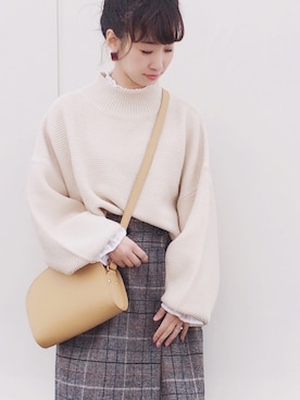 陽さん（レディース・156cm）の冬コーディネート