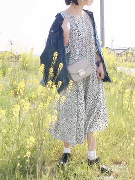 「GRL（グレイル）のアイテム（デニムジャケット）」を使った、陽さん（レディース・156cm）の春コーディネート