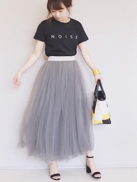 「アイテム（腕時計、イエロー系）」を使った、陽さん（レディース・156cm）の春コーディネート