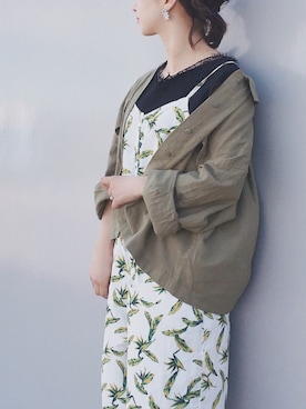 「PAGEBOY（ページボーイ）のアイテム（ジャケット/アウター）」を使った、陽さん（レディース・156cm）の春コーディネート