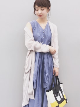 「thevirgnia」｜「アイテム（ジャケット/アウター）」を使った、陽さん（レディース・156cm）の春コーディネート