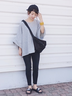 「アイテム（腕時計、イエロー系）」を使った、陽さん（レディース・156cm）の夏コーディネート