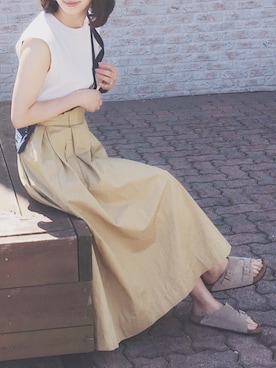 「Herschel Supply（ハーシェルサプライ）のアイテム」を使った、陽さん（レディース・156cm）の夏コーディネート