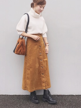 「ROYAL PARTY」｜「アイテム（腕時計）」を使った、陽さん（レディース・156cm）の秋コーディネート