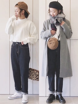 「URBAN RESEARCH Sonny Label（アーバンリサーチサニーレーベル）のアイテム（その他アウター）」を使った、陽さん（レディース・156cm）の冬コーディネート