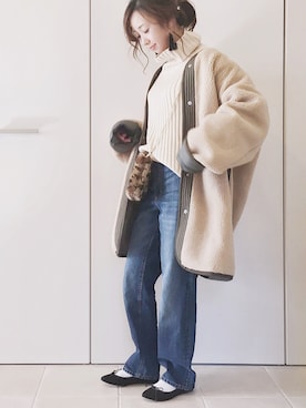 「Bonappetit（ボナペティ）のアイテム」を使った、陽さん（レディース・156cm）の冬コーディネート